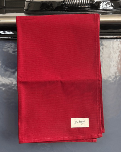 Red tea towel for all - red,