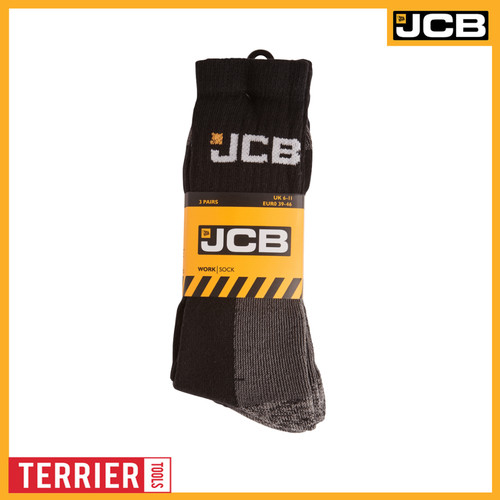 Jcb men black work - black, socks