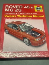 ROVER 45 & MG ZS HAYNES WORKSHOP MANUAL PETROL V6 TURBO-DIESEL 1999-2005 V-55