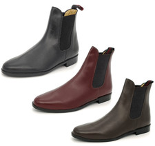 Regent Jodhpur Leather Riding Boots Leather lining Pull On Ladies Kids Mens