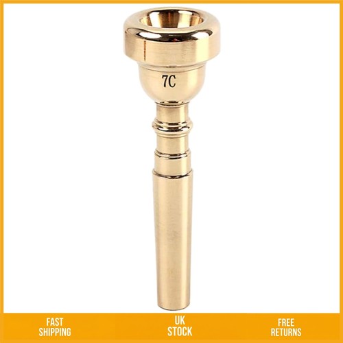 Gold plated brass trumpet - gold,