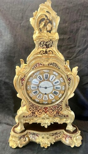 Antique clock rare large fusee