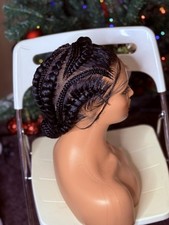 braided wig conrows  with baby