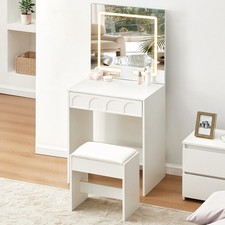 White LED Mirrored Dressing