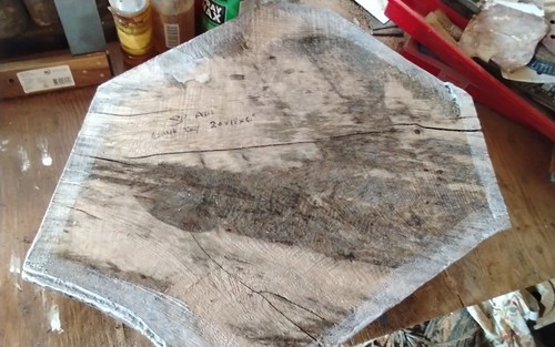 Large spalted ash bowl blank - large,