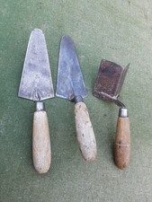 2 vintage Tyzack Gauging + External Corner Trowel Bricklayer Mason Builder Tools