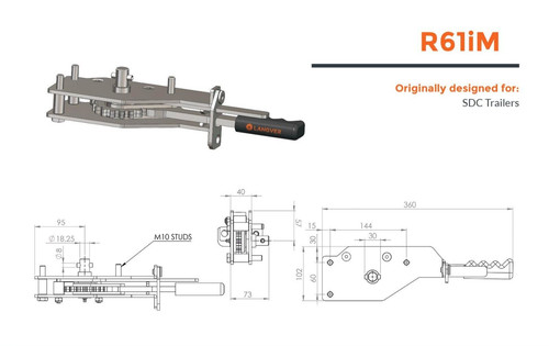 Curtain tensioner r61im truck - tensioner,