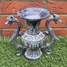 Double Dragon Bronze Vase