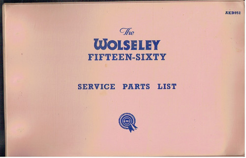 Wolseley fifteen sixty - 15/60, fifteen-sixty