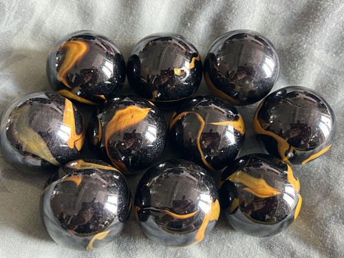 Large black glass yellow - large,