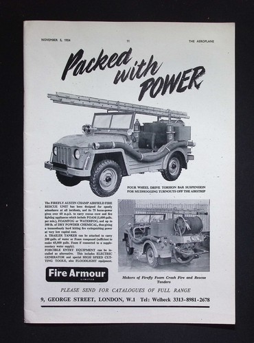 Original 1954 advert - 1954, fire