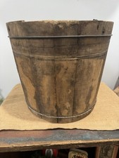 Antique WoodStave Water Bucket