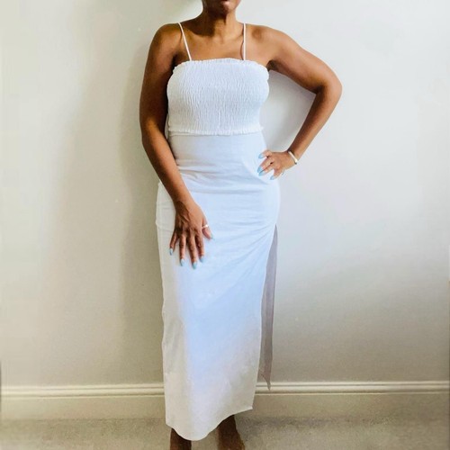 Zara white linen - white, blend
