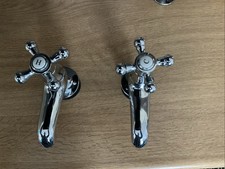 Pair of Crome Bath Tapes
