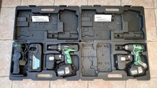 Hitachi 18v Combi Drill and Impact Driver Torch Charger and 4 x 18volt Batteries