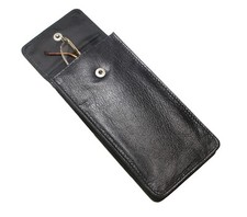 Portable Soft Black Leather Spectacle Glasses Case Eyewear Sunglasses Holder 