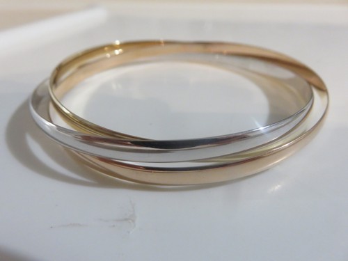 Gold solid russian bangle - solid,