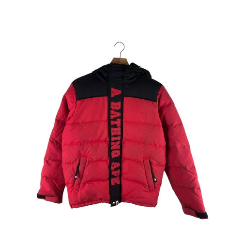 Bape logo puffer down jacket - puffer,