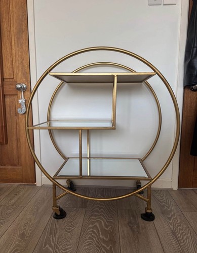 Gold drinks trolley vintage - drinks, |
