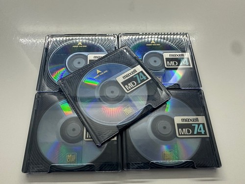 Maxell md74 minidiscs - maxell, slip