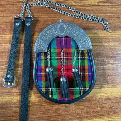 Scottish tartan sporran - sporran, for