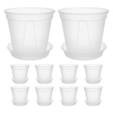  1 Set Orchid Pots With Holes: Clear Orchid Pots Plastic Flower Planter -