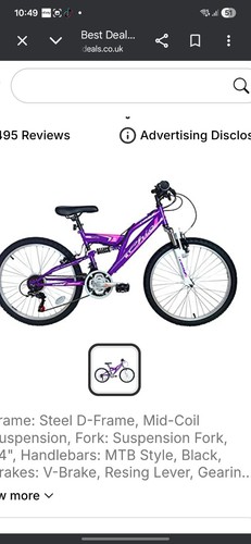 Girls dual suspension - girls,