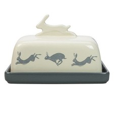 Artisan Hare Butter Dish With
