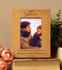 Personalised Sister Sentiment Gift Wooden Photo Picture Frame Portrait FW765