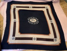 BURBERRYS LARGE SCARF 100% Wool 55” X 54” Excellent Condition