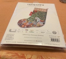 DIY Letistitch Cozy Christmas Stocking Counted Cross Stitch Kit - NEW