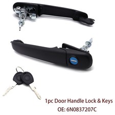 Car Front Right Door Handle Key Lock 6N0837207 For VW Polo Sharan 1995 - 2010
