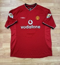 Men’s Umbro Manchester United 00/02 Home Shirt Large Veron