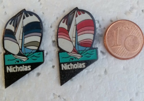 2xpin pin badge nicholas - pin,
