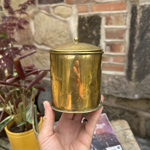 Trench art container brass - trench,