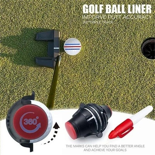 Golf ball liner tool - golf,