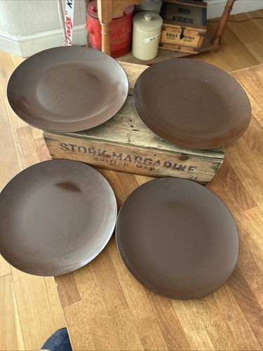 Vintage set brown melamine - 4,