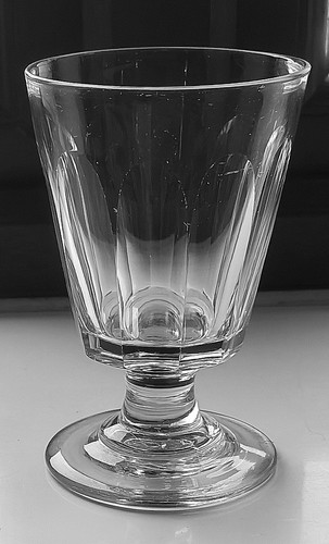 Antique georgian glass rummer - antique,