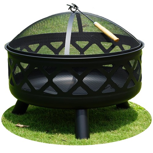Large round fire - fire, pit