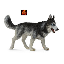 Siberian Husky Dog Toy Model