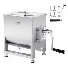 VEVOR Manual Meat Mixer Fixed Tank Mixing Max 60LB for Meat Sausage Mixer