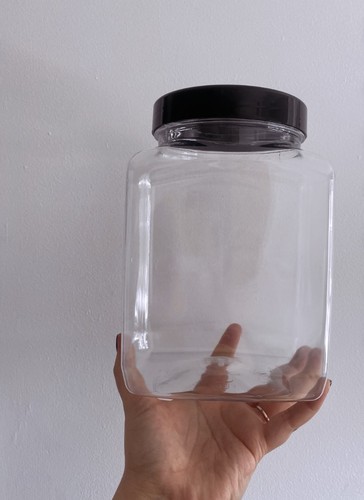 Square storage jars - square, sweet