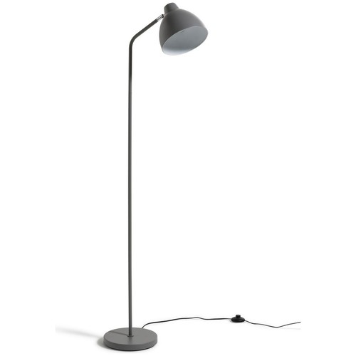 Grey floor lamp e27 - grey,