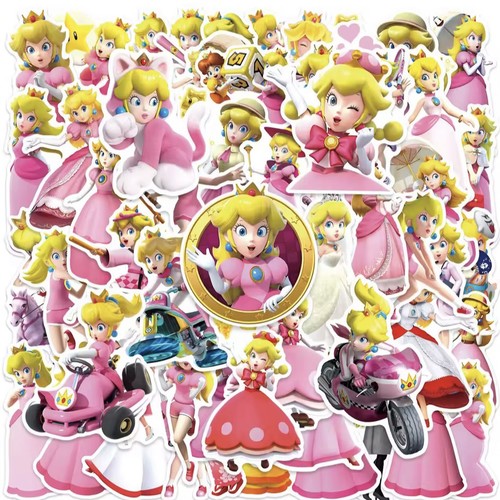 50pcs princess peach stickers - 50pcs,