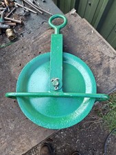 Old Vintage Rope Pully Wheel