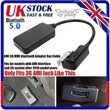 For Audi A3 A4 S5 AMI 3G Bluetooth 5.0 Music Interface AUX Audio Cable Adapter^