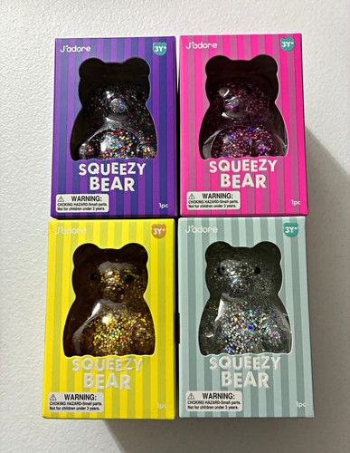 Adore glitter squeezy bear - glitter,