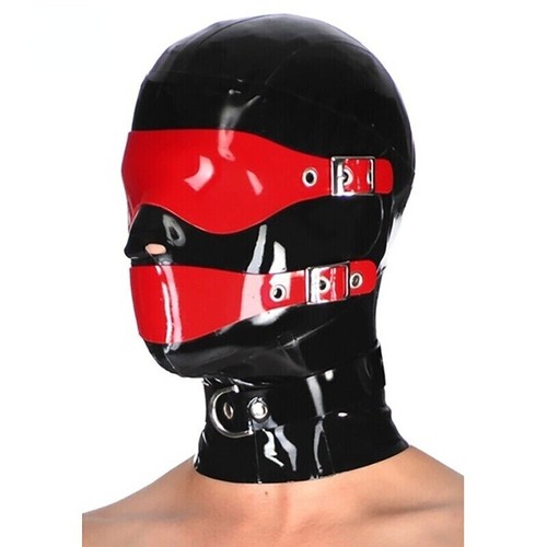 Latex hood with removable red - hood,