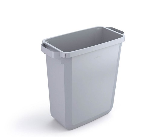 Durable 60l waste bin - grey, |