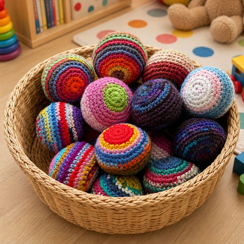 Handmade crochet hacky - hacky, /